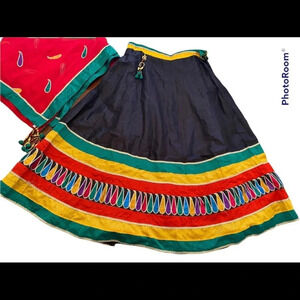 Beautiful Indian Lehenga Skirt and Veil Chuni